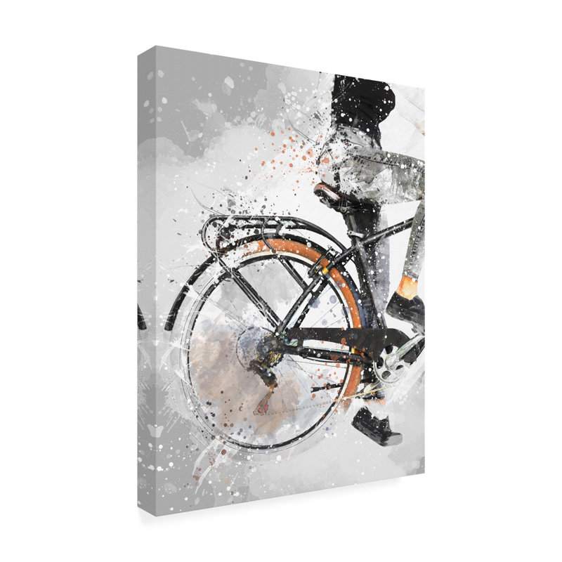 «Justyna Jaszke Cycling Sport Art», art sur toile 27, H 18 po x l 24 po