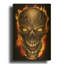 «Zombie Fire Skull» par Flyland Designs, art mural en métal doré, 24 po x 36 po-757211274