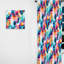 Blue and Pink Abstract Pixel Expression - Rideau obscurcissant géométrique abstrait - 1 panneau-107563705