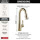 Essa Pull Down Sprayer Bar Faucet, Single Handle Prep Sink Faucet
