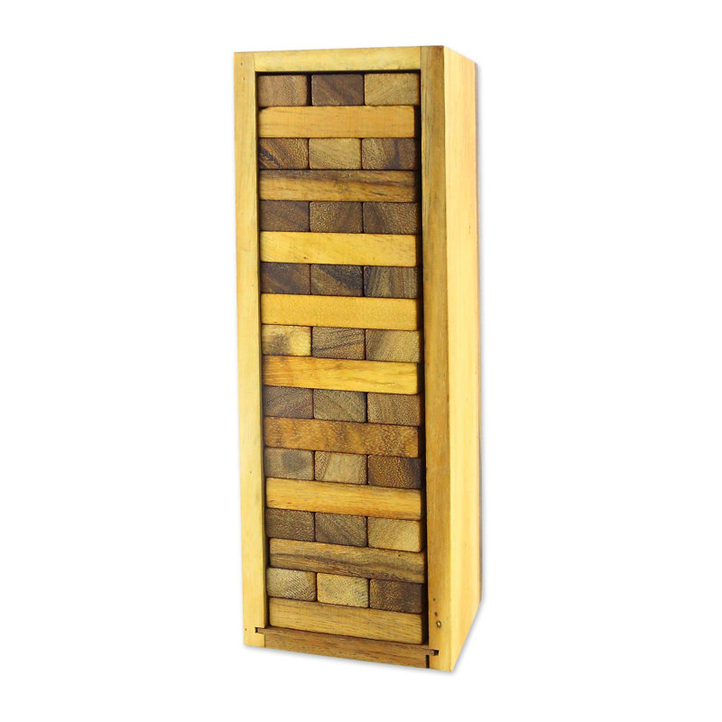 Jeu empilable en bois Cirrus Tower Delight, H 10,75 po x l 3 po x P 3 po