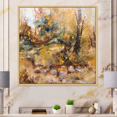 " Autumn In Forest Illustration " Painting Print
