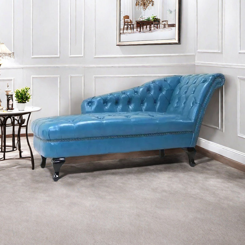 Chaise longue d'intérieur Modern Living, Orienté à droite, Bleu