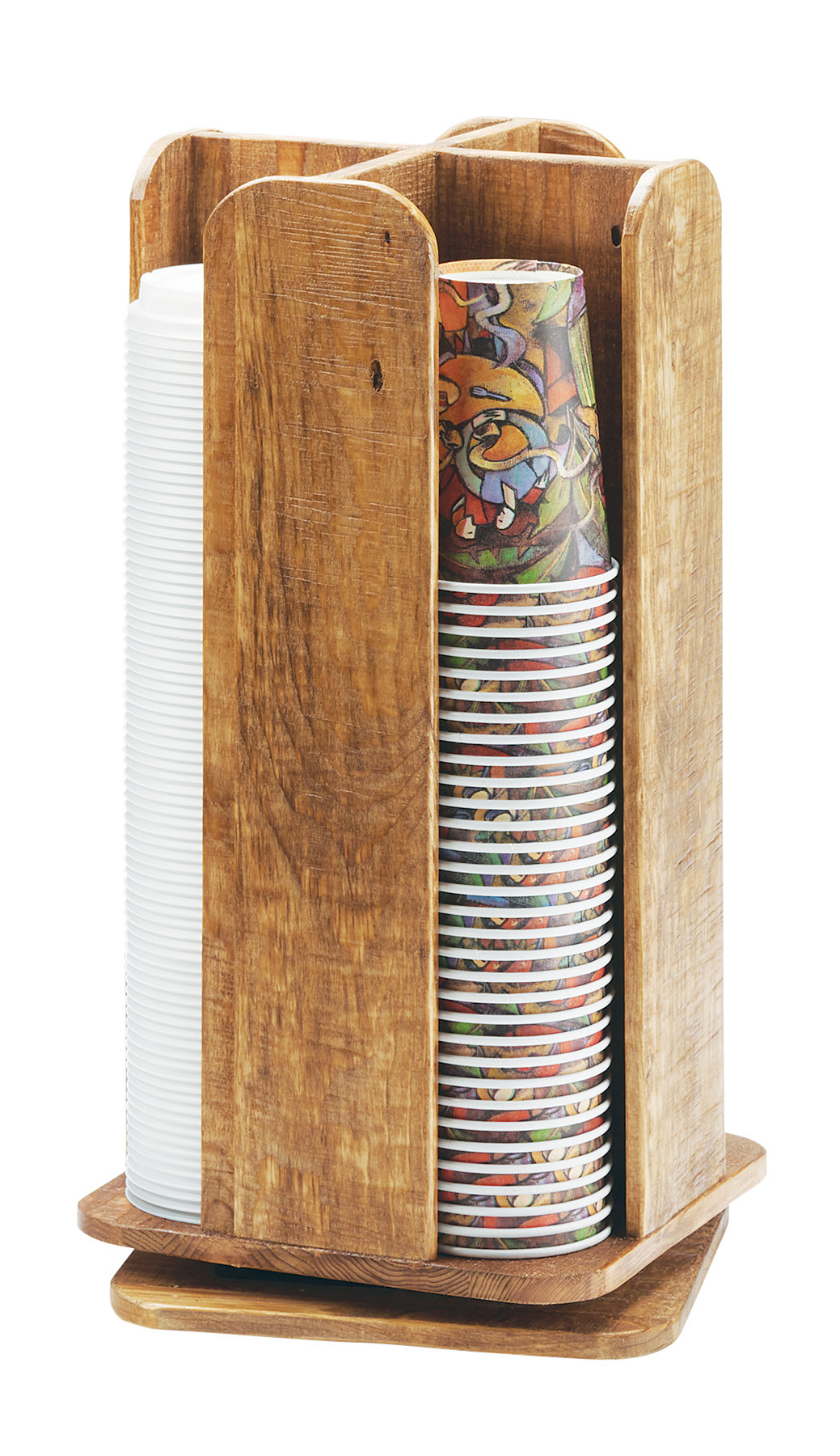 Revolving Tea Cup Set Cal-Mil Madera Revolving Cup and Lid Organizer | Wayfair
