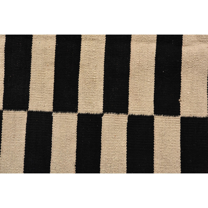 Tapis noir et blanc 3x5 Pinkerton