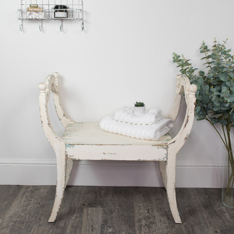 Solid + Manufactured Wood Accent Stool
