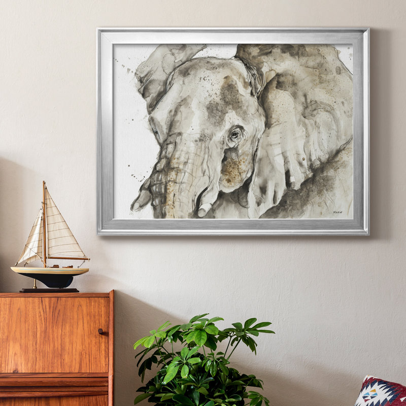 Savannah III - Reproduction d'art sur papier encadrée, H 18,5 po x l 24,5 po x P 1,25 po, Toile avec cadre argenté