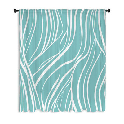 Rideau transparent en polyester Gwenell