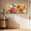 Plantes et fleurs, ensemble de 3 reproductions d'art sur toile-1838612209