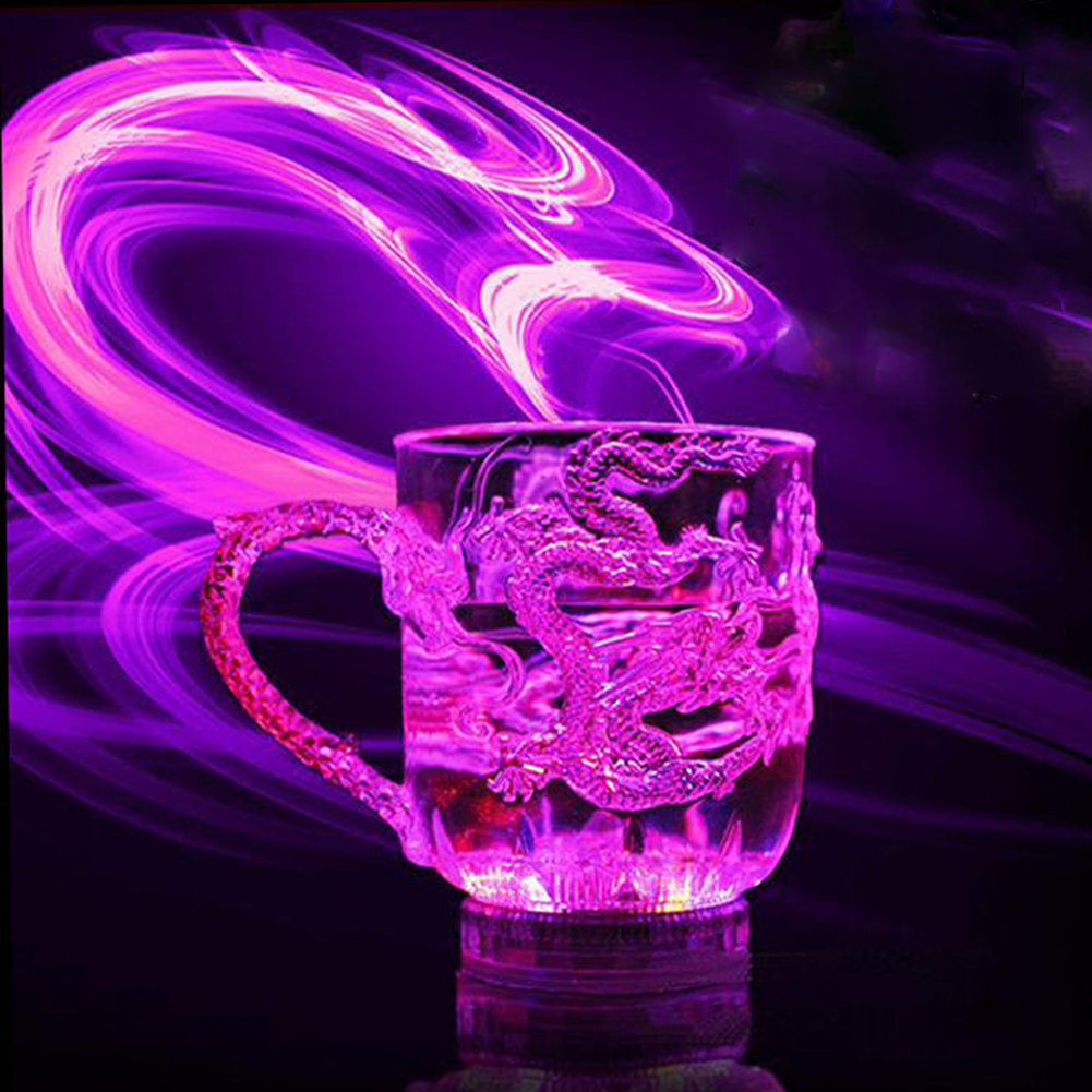 LED cup Automatic Flashing Cups Multi-color Light Up Mugs Wine Beer Mugs  Whisky Drink Cups for Party Kitchen Christmas Decor