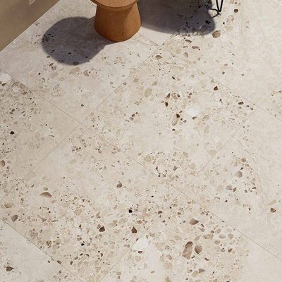 Échantillon - Carrelage en porcelaine de style italien Terrazzo 36 "x 36" Cocci