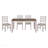 Transitional Rectangular Dining Table Birch Wood