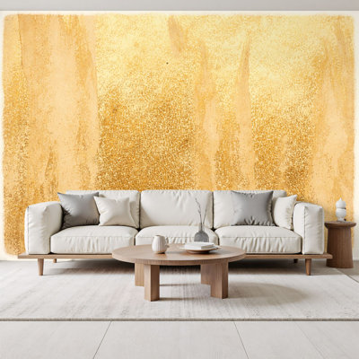Pastel Peel and Stick Wallpaper Gold grunge texture to create distressed effect Patina scratch Wall Murals 69"H x 96"W Removable PVC Wall Paper Self-Adhesive Wall Paintings Art Decor for Kids Bedroom Living Room