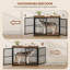 Dog Crate Furniture, 3-Door Wooden Dog Crate with Adjustable Side Door, End Side Table for Small/Medium/Large dogs, Indoor Dogs Kennel -525532096-525532098