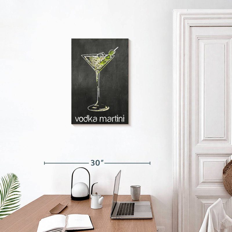 Yarlin Vodka Martini Chalk, 24" H x 16" W