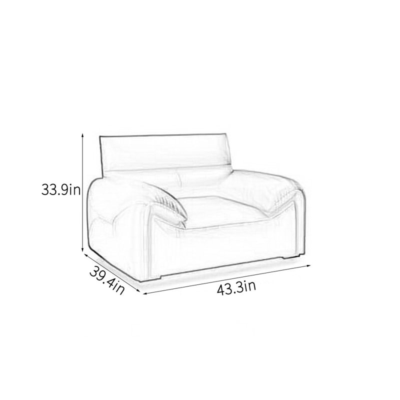 Simple elegant comfortable office sofa