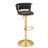 Velvet Adjustable Swivel Bar Stool-1249139175