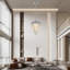 Lampe suspendue 12 "en cristal de chrome moderne 12"