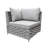 Aluminum Frame Textilene Rope Outdoor Modular Right Arm Sofa With Cushions for Patio Deck Backyard-129715486-129715488