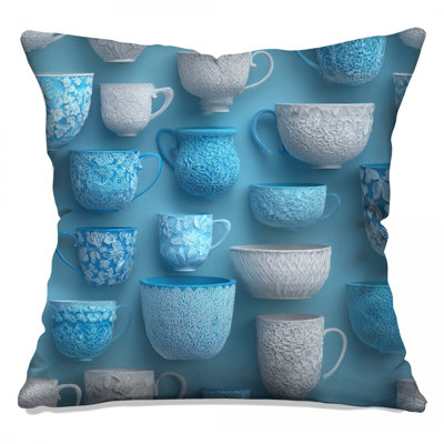 Floral Pattern Throw Pillow, Decor Double Sided Pillows