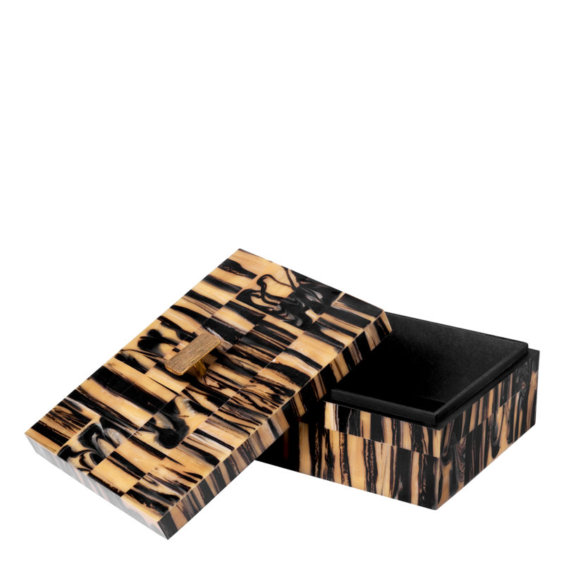 Box Capitola S Black Brown, 5.12" H x 11.02" W x 8.07" D