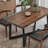 American style solid wood dining table set-105325057