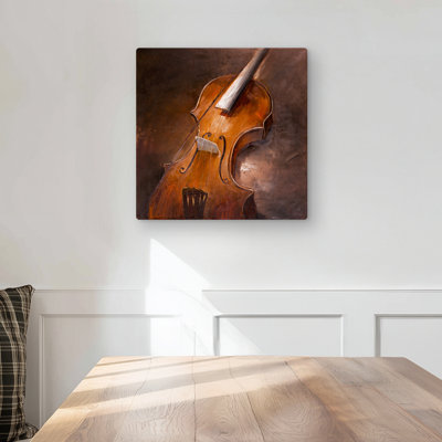 Alto Brown Instrument Metal Print - Unique Home Decor Art