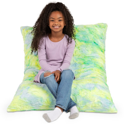 Saxx 3.5 Foot Giant Décor Rectangular Faux Fur Pillow Cover and Insert