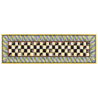 Courtly Check® Purple/Green Washable Rug