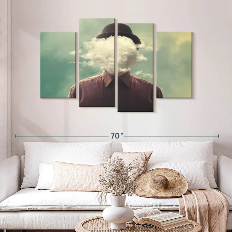 Kelan Head In The Clouds, 32" H x 52" W