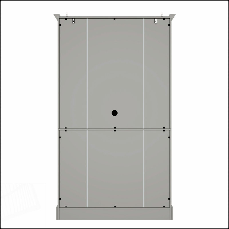 Armoire de cuisine autoportante avec 4 portes, 3 tiroirs, 6 tablettes et 6 supports à vin pour un rangement organisé et une conception élégante