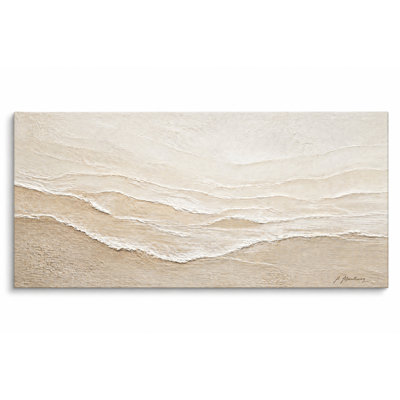 «Neutral Coastal Waves», art mural sur toile