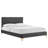 Modway Leah Chevron Tufted Performance Velvet Platform Bed-1289314025-1289314034