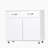 Two Door Side Table-White