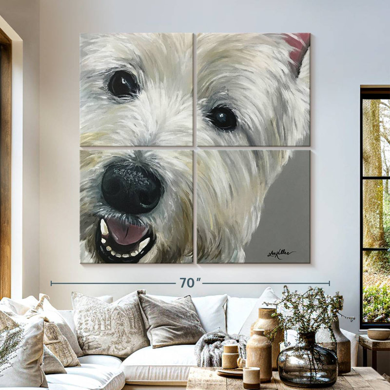 West Highland Terrier, H 57 po x l 57 po