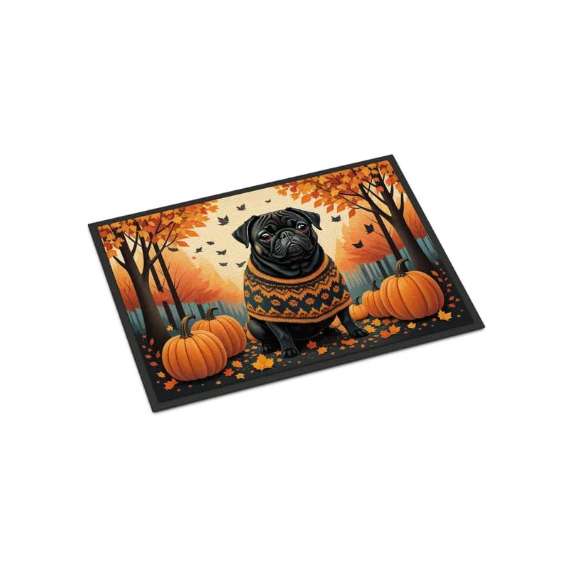 Tapis d'entrée noir NEUF Pug