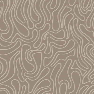 Aire - Taupe Wallpaper by Sabrina Yvonne