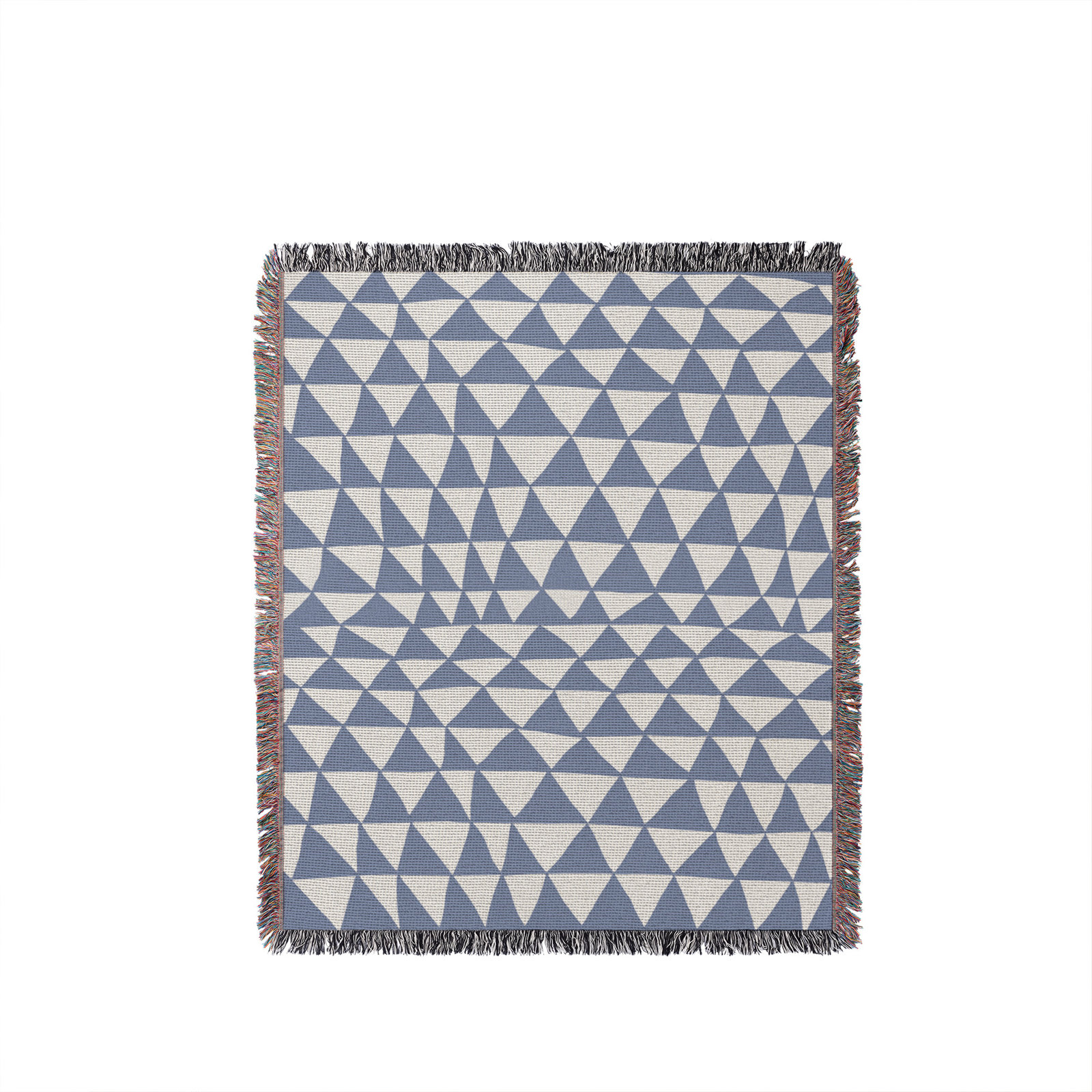 Kelia Cotton Throw Blanket, 50" x 70"  – Full/Double, Light Blue