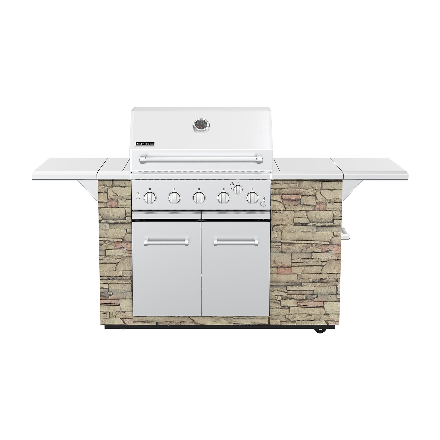 Spire 80.91'' BBQ Grill Island with 5 - Burner Grill