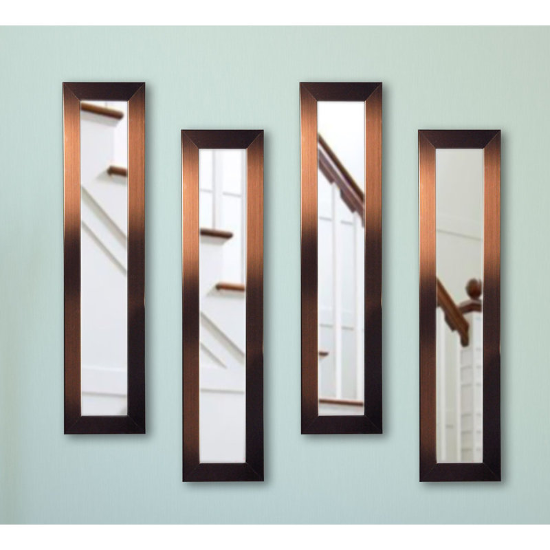Ensemble de miroirs 4 pièces Menifee, H 19,5 po x l 7,5 po