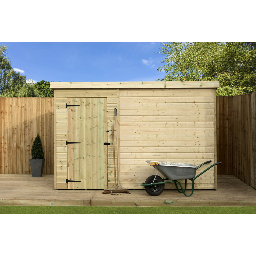 9 Ft. W x 4 Ft. D Shiplap Pent Wooden Shed