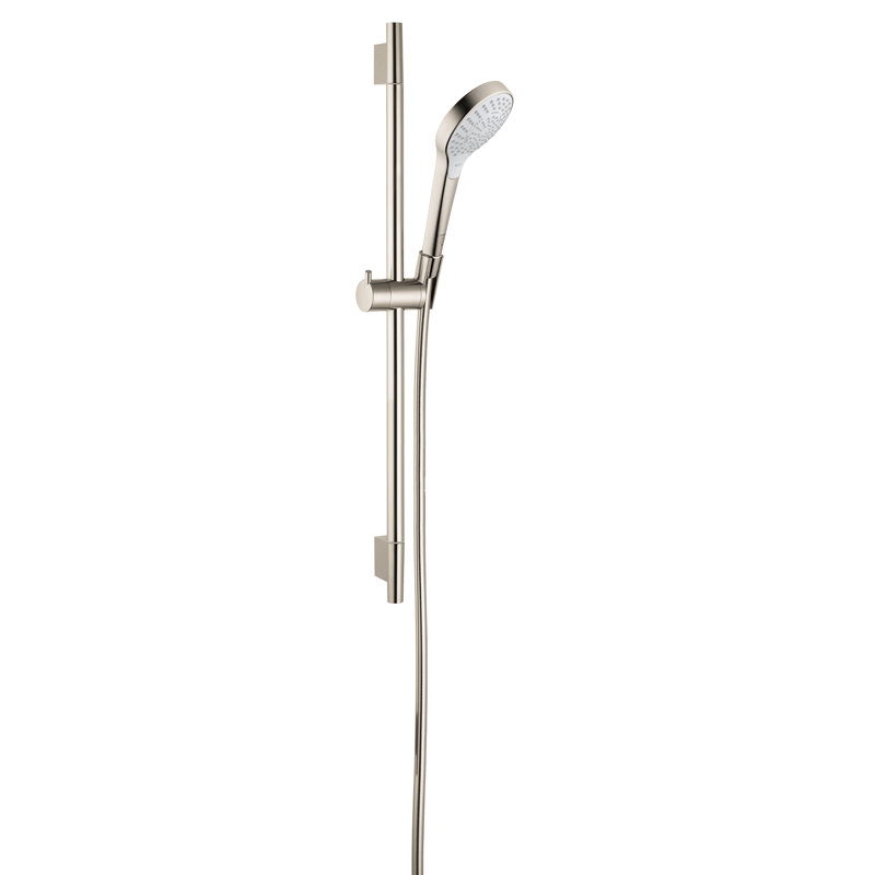hansgrohe Croma Select S Wallbar Set 110 3-Jet 24", 2.5 GPM, Brushed Nickel
