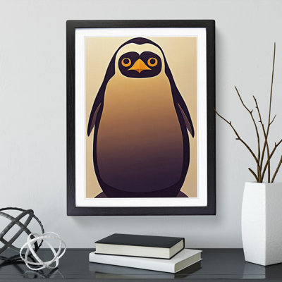 Retro Penguin No.2 - Framed Print