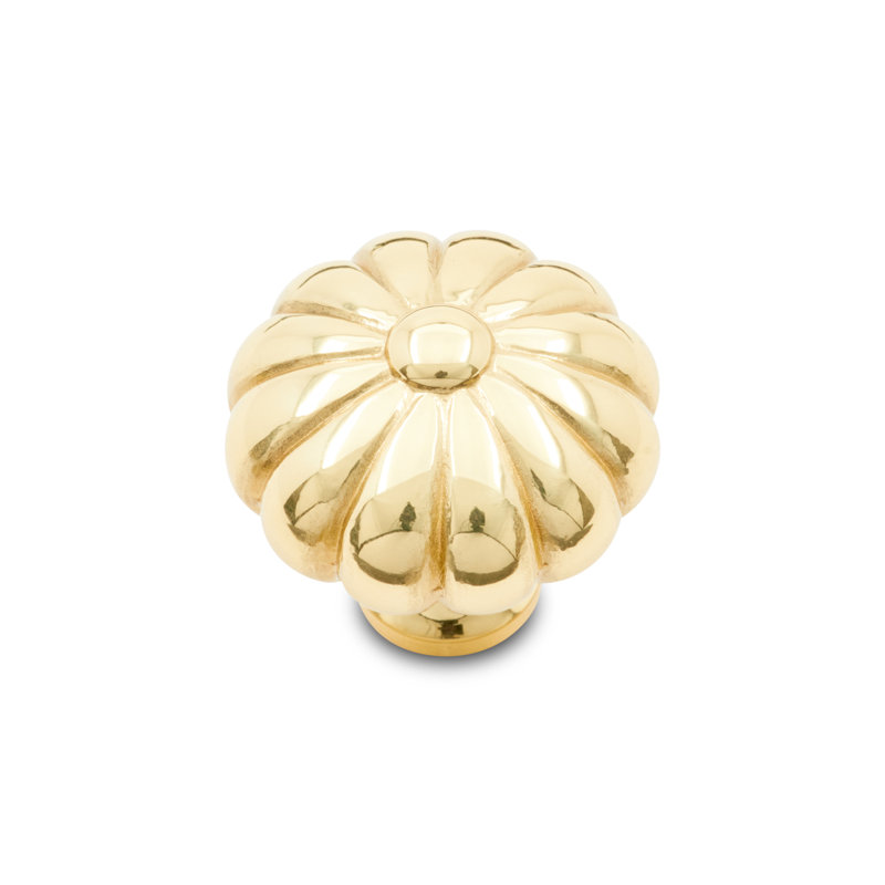 CK Series Knob, Polished Brass, Small