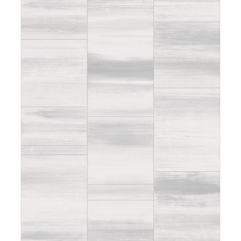 Robbin 10m x 53cm Textured Metallic Finish Non-pasted Wallpaper Roll, Silver/ Taupe