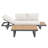 Outdoor Aluminum Patio Sofa with Coffee Table