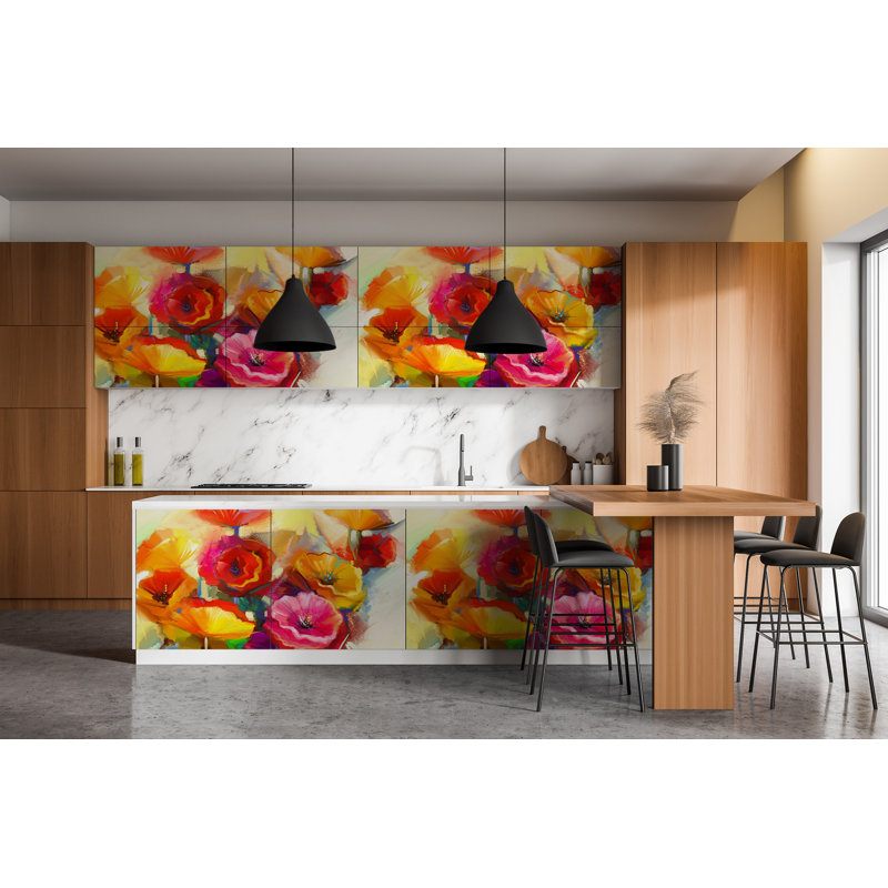 Anfal 1m x 50cm Matte Peel & Stick Wallpaper Roll