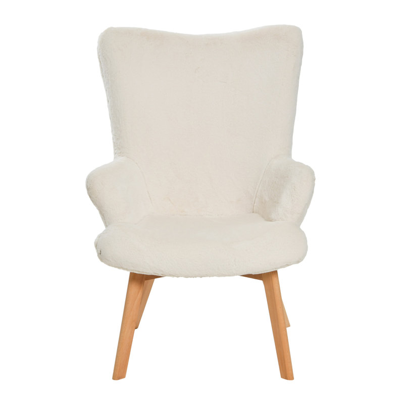 Fauteuil à oreilles Napster, Mélange de polyester blanc