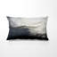 Coussin décoratif crème imprimé - Minimalisme peinture en noir et blanc Wave I-135800293