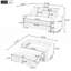 Canapé-lit 57,48 po 2 places avec 2 coussins et ports USB-262094594